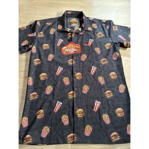Retro Rifle FRYDAY Button Down Shirt. Men's Large